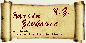 Martin Živković vizit kartica